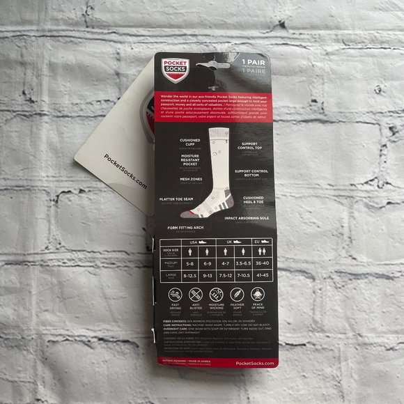 Pocket Socks Passport ID Everyday Security Ankle Socks - Picture 4 of 7